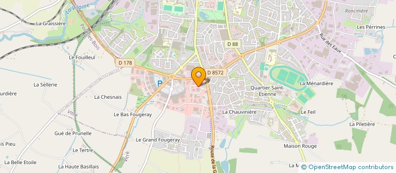 localisation de l'entreprise SA2F GROUPE à VITRE