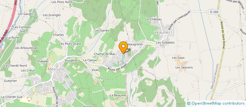 localisation de l'entreprise SA2L CONSULTING  MERCUROL-VEAUNES