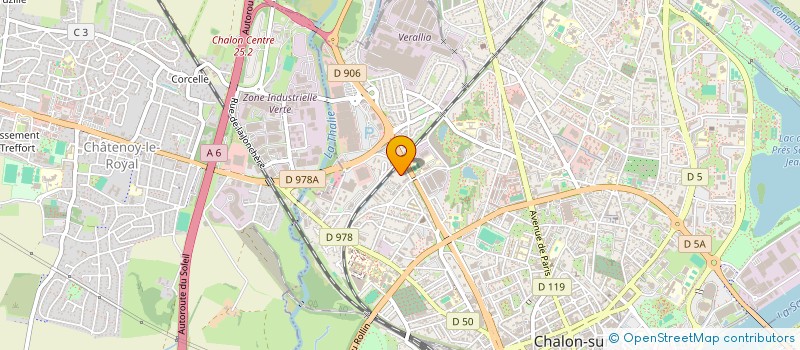 localisation de l'entreprise SA2M à CHALON-SUR-SAONE
