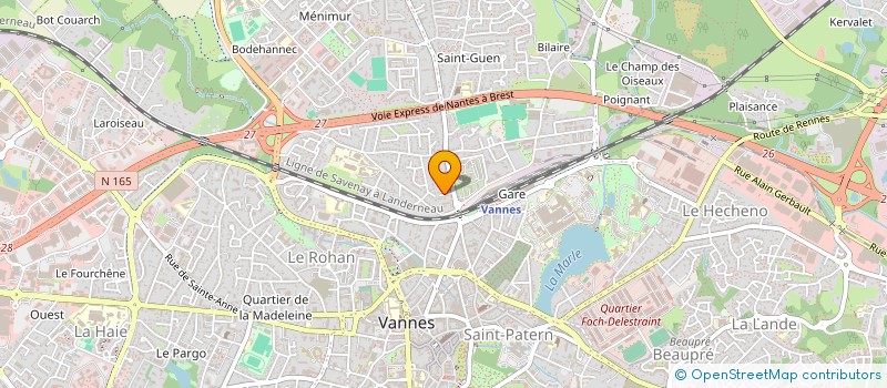 localisation de l'entreprise SAA  VANNES