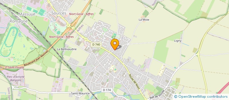 localisation de l'entreprise SAA  AIFFRES