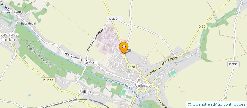 localisation de l'entreprise SAAA SAS - SYST.AUTOMATISMES ALARMES à GALLARDON
