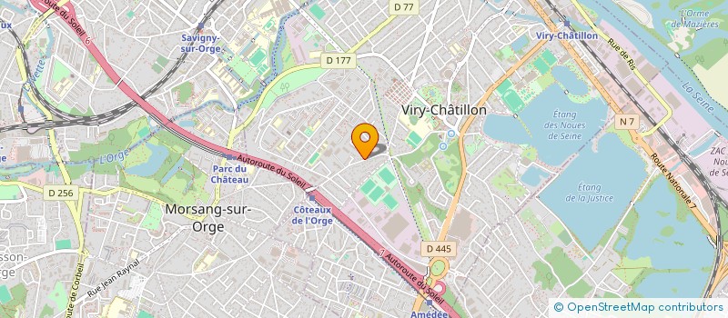 localisation de l'entreprise SAAB à VIRY-CHATILLON