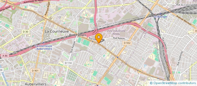 localisation de l'entreprise SAAB à LA COURNEUVE
