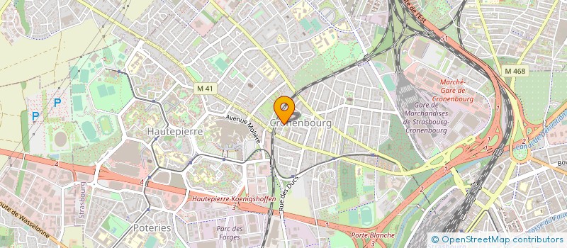 localisation de l'entreprise SAABRE à STRASBOURG