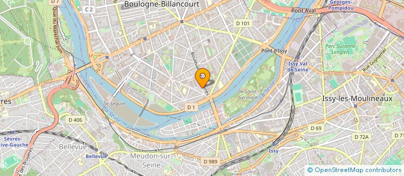 localisation de l'entreprise SAAD PEINTURES à BOULOGNE-BILLANCOURT