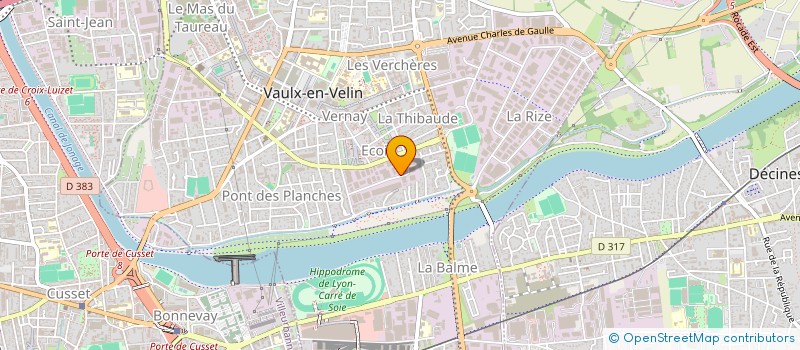 localisation de l'entreprise SAADA  VAULX-EN-VELIN