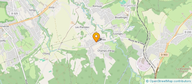 localisation de l'entreprise SAADA&CO à MARGENCEL