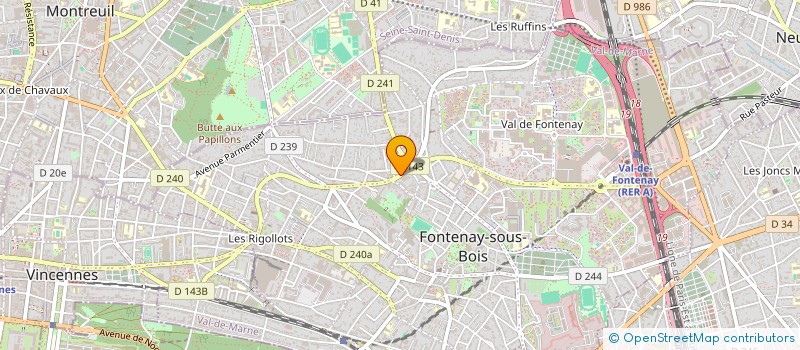 localisation de l'entreprise SAADANA à FONTENAY-SOUS-BOIS