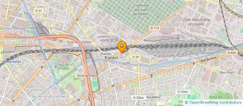 localisation de l'entreprise SAADETT à PANTIN