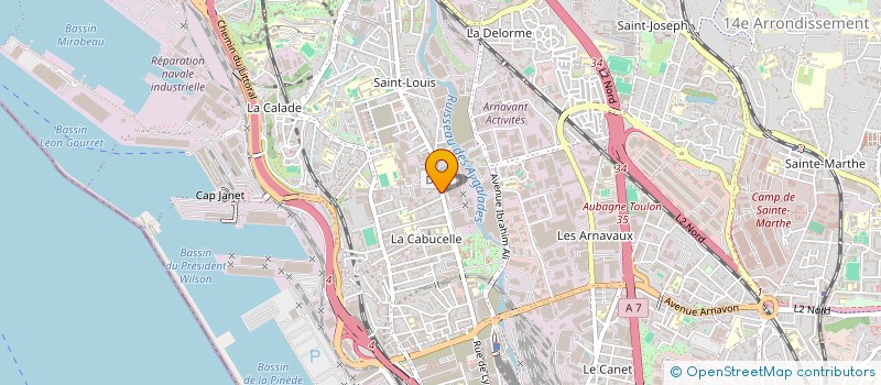 localisation de l'entreprise SAAFA TRANSIT à MARSEILLE
