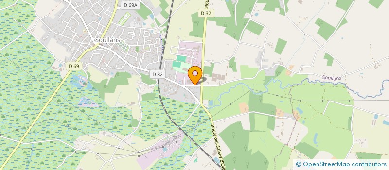 localisation de l'entreprise SAAJ à SOULLANS