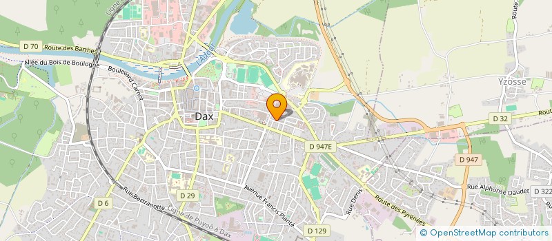 localisation de l'entreprise SAAJ  DAX