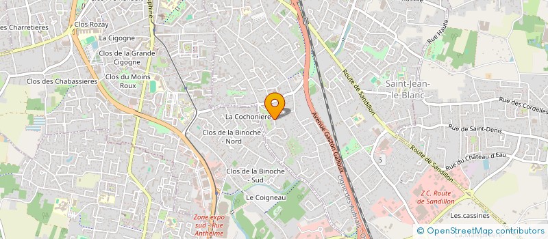 localisation de l'entreprise SAAK IMMO  SAINT-JEAN-LE-BLANC