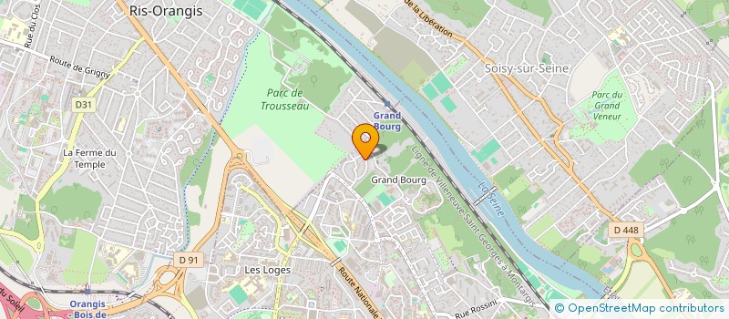 localisation de l'entreprise SAAL à EVRY-COURCOURONNES