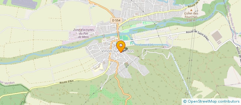 localisation de l'entreprise SAAL INVEST à VINON-SUR-VERDON