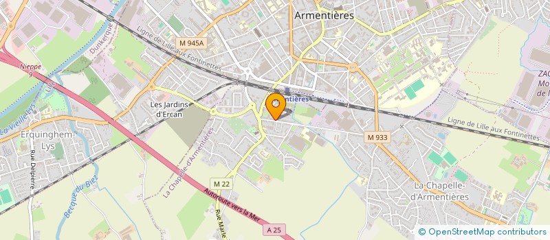 localisation de l'entreprise SAAL VTC  LA CHAPELLE-D'ARMENTIERES