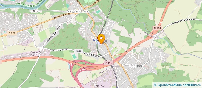 localisation de l'entreprise SAAM  MERY-SUR-OISE