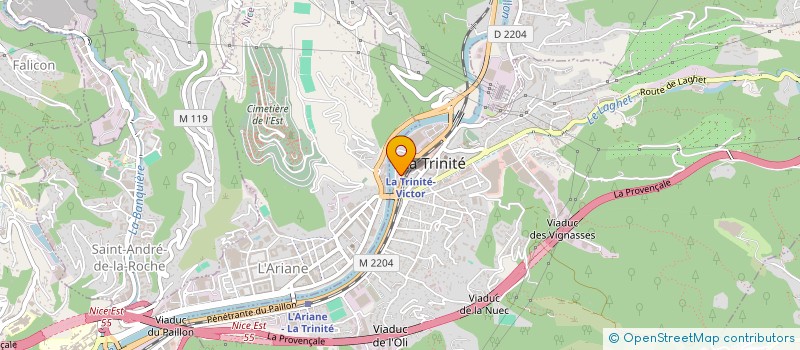 localisation de l'entreprise SAAM TRANSPORT  LA TRINITE