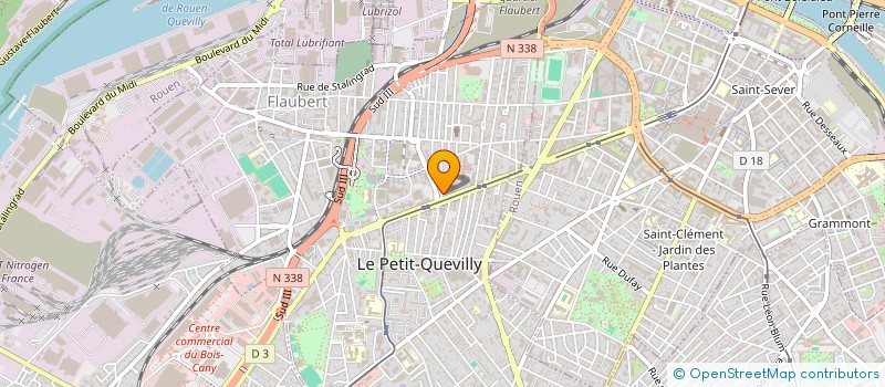 localisation de l'entreprise SAAMFOOD  LE PETIT-QUEVILLY