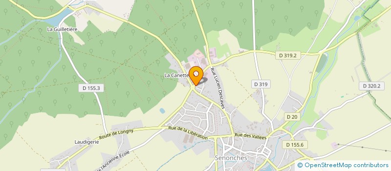 localisation de l'entreprise SAAP PIERRE HANSSEN CIE à SENONCHES