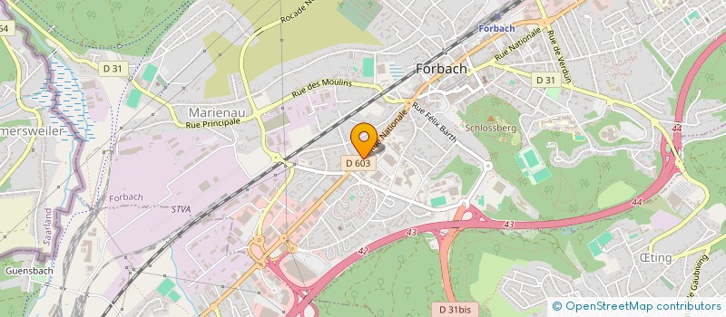 localisation de l'entreprise SAAR VIDEO SARL à FORBACH