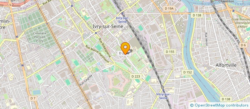 localisation de l'entreprise SAARA DOS ORIXAS  IVRY-SUR-SEINE