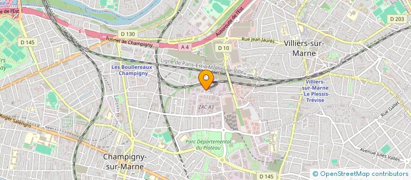 localisation de l'entreprise SAAS à CHAMPIGNY-SUR-MARNE