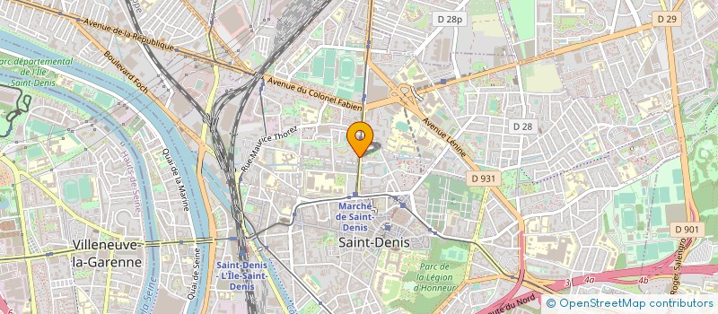localisation de l'entreprise SAAS à SAINT-DENIS
