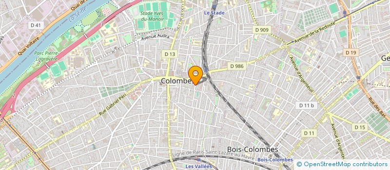 localisation de l'entreprise SAAS LEARNING CLUB à COLOMBES