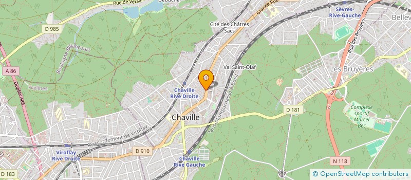 localisation de l'entreprise SAAS OF PRINT à CHAVILLE