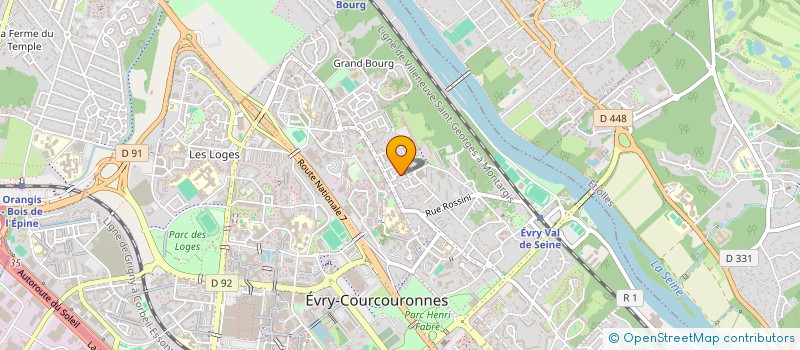 localisation de l'entreprise SAASPOT à EVRY-COURCOURONNES