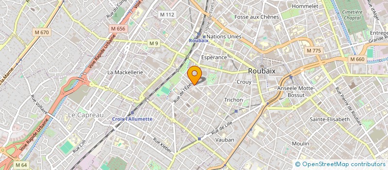 localisation de l'entreprise SAASU LE STUDIO BARBIER  ROUBAIX