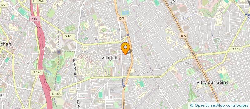 localisation de l'entreprise SAAVI à VILLEJUIF