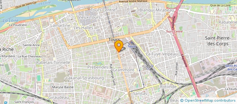 localisation de l'entreprise SAB 37  TOURS