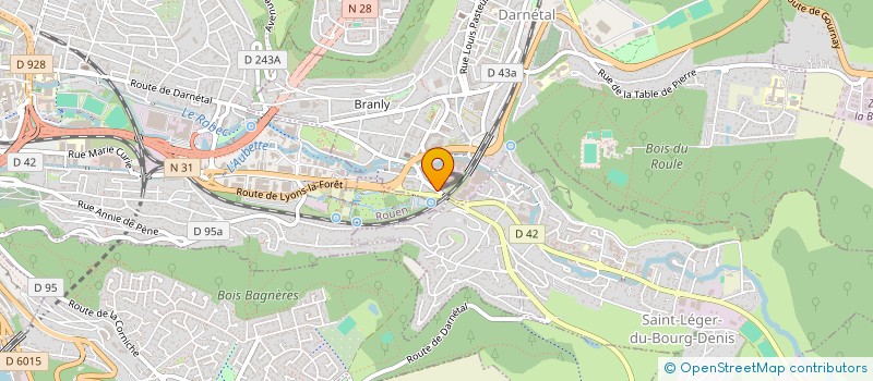 localisation de l'entreprise SAB 76  DARNETAL