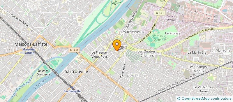 localisation de l'entreprise SAB  SARTROUVILLE