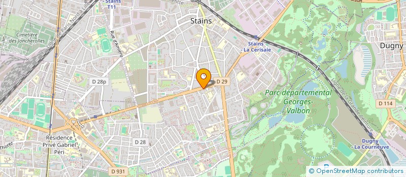 localisation de l'entreprise SAB à STAINS