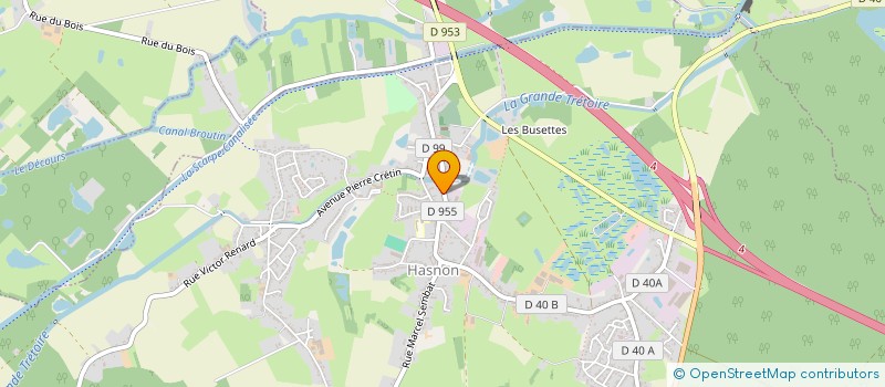 localisation de l'entreprise SAB  HASNON