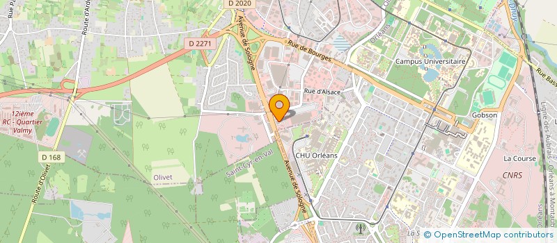 localisation de l'entreprise SAB à OLIVET