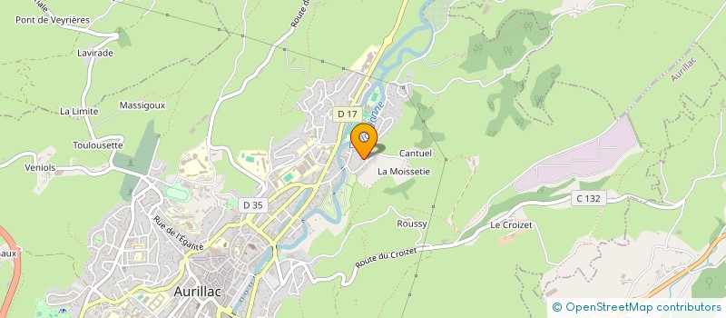 localisation de l'entreprise SAB&CO à AURILLAC