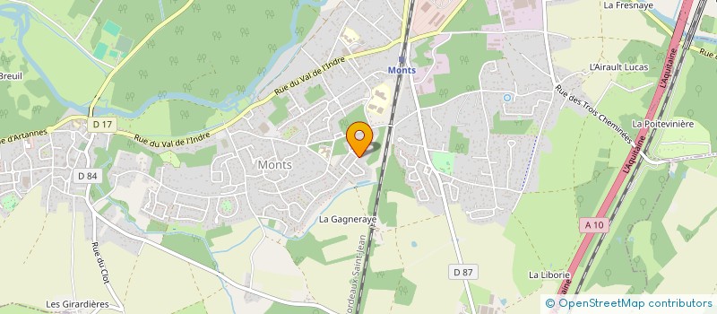 localisation de l'entreprise SAB&CO  MONTS