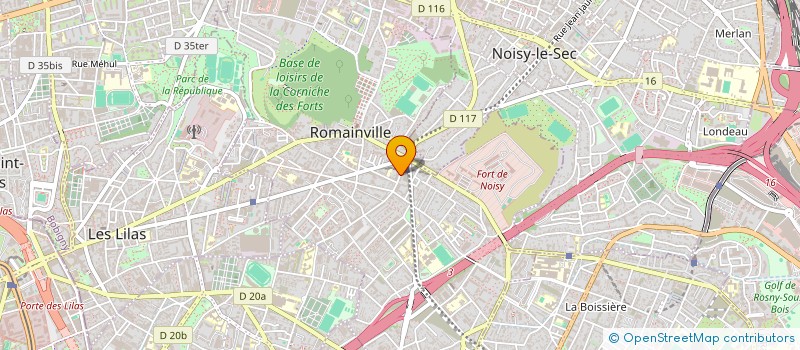 localisation de l'entreprise SAB DECO à ROMAINVILLE