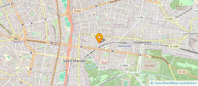 localisation de l'entreprise SAB IMMOBILIER à VINCENNES