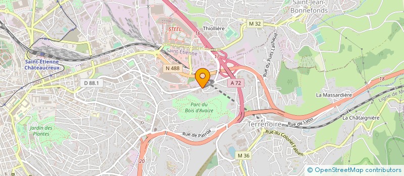 localisation de l'entreprise SAB IMMOBILIER  SAINT-ETIENNE