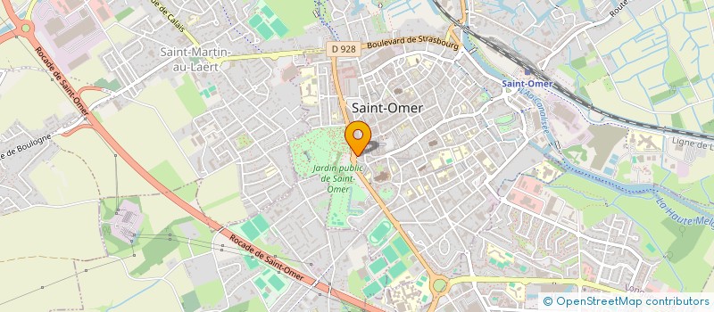 localisation de l'entreprise SAB SOCIETE AUDOMAROISE DU BATIMENT à SAINT-OMER