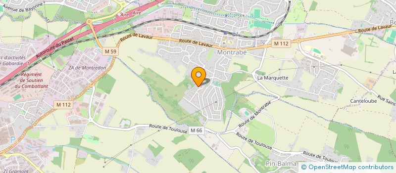 localisation de l'entreprise SAB1  MONTRABE