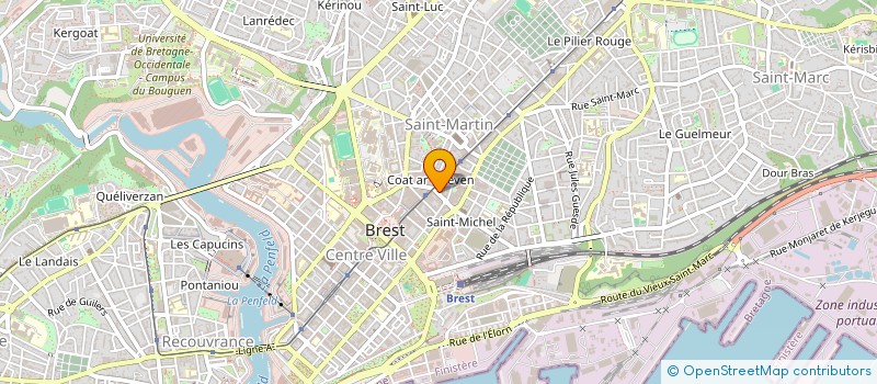 localisation de l'entreprise SAB2 à BREST