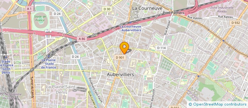 localisation de l'entreprise SABA à AUBERVILLIERS