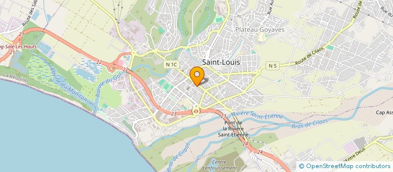 localisation de l'entreprise SABA à SAINT-LOUIS